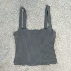 Reformation blue crop top